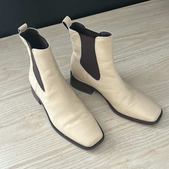 Sam Edelman Thelma Leather Square Toe Ankle Boots. Size 7.5 - Picture 1 of 8